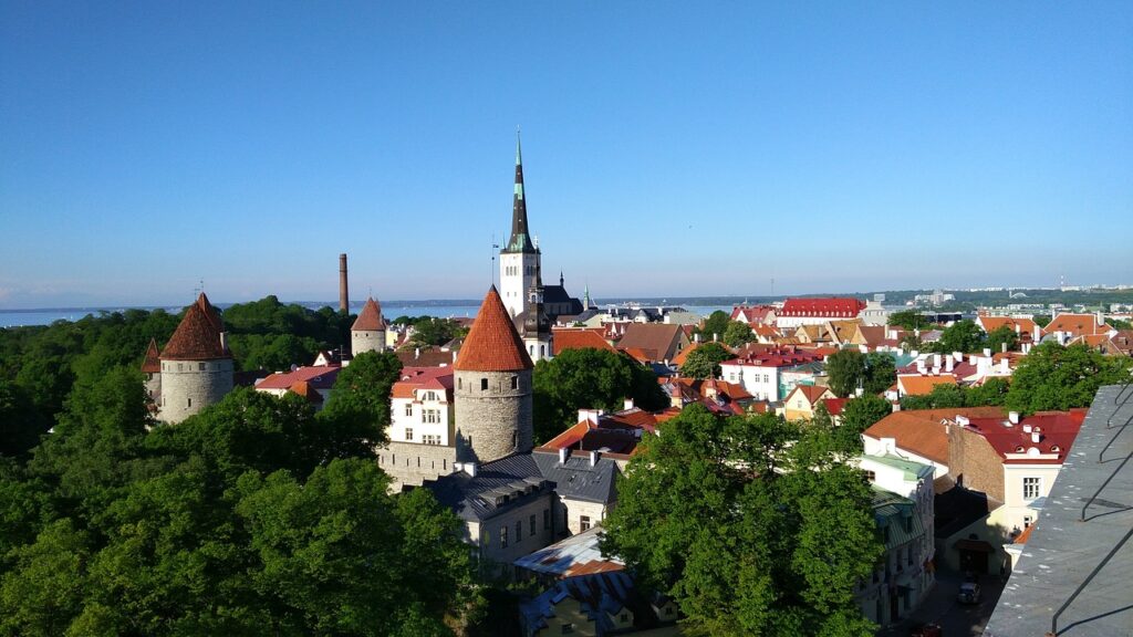 Tallinn Észtország Óvárosa