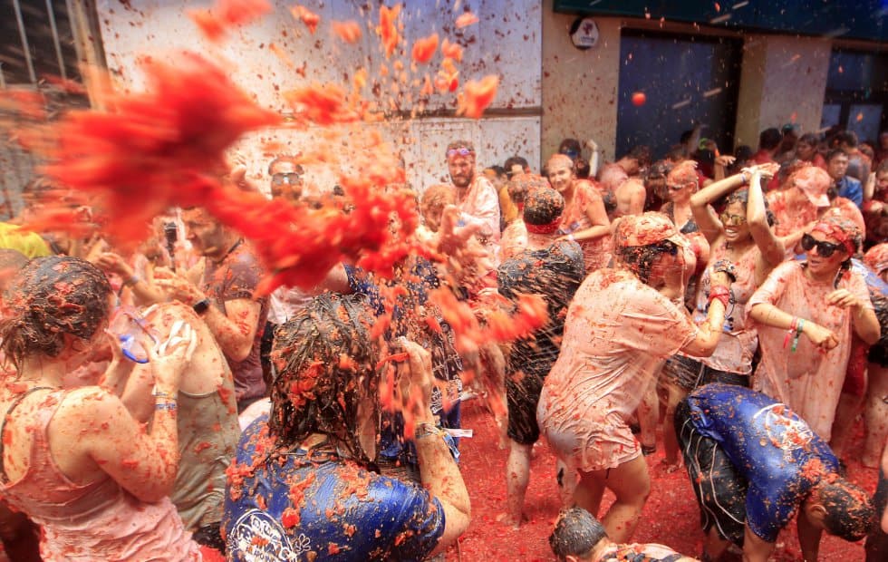 La Tomatina Buñolban, Spanyolország